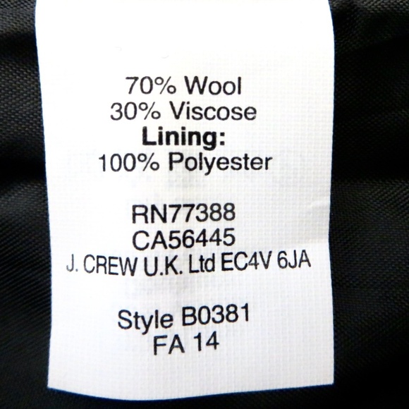 NEW! J. Crew Factory Pencil Tipped Wool Blend Skirt Gray Navy Blue B0381 SZ 4 - Picture 10 of 11